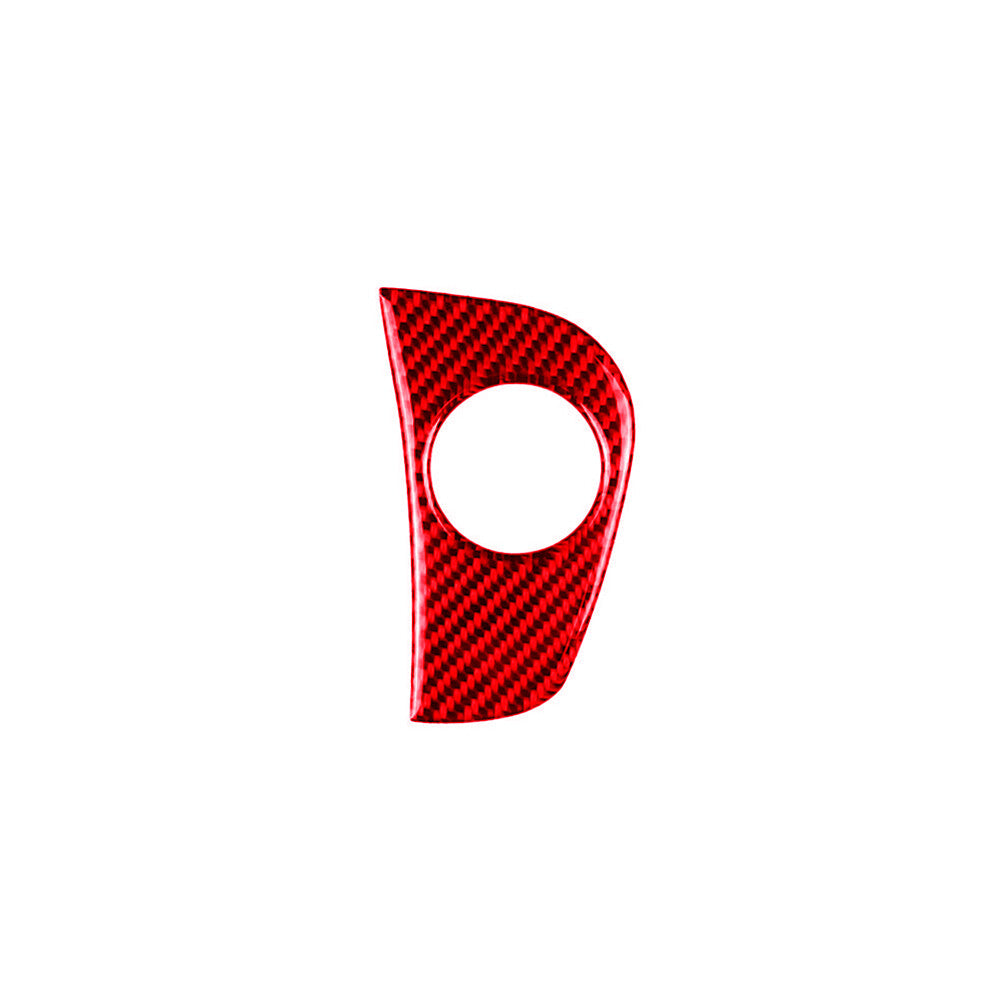 Red Real Carbon Fiber Sticker Decoration For 2013-18 for Subaru Forester Car Keyhole