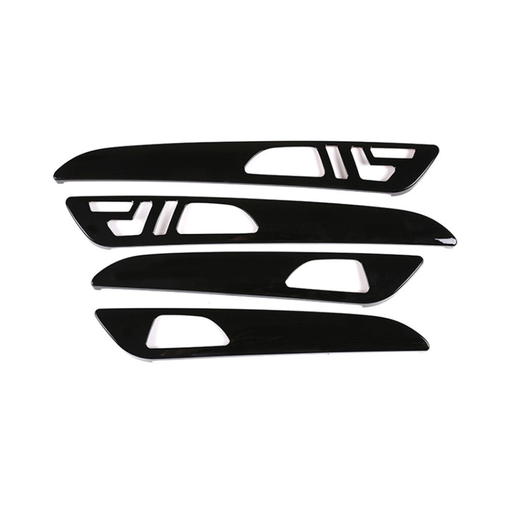 for Benz GL GLE GLS ML W166 2013-2019 Interior Door Panel Trim ABS Gloss Black¡Á4