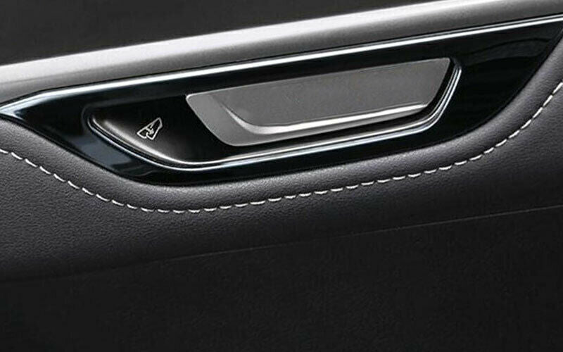 Black Titanium Inner Side Door Handle Frame Trim for Lexus NX250 350 2022-2023