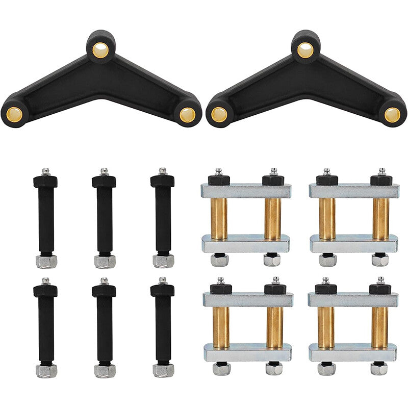 2.25-inch heavy-duty suspension kit for 1-3/4-inch wide tandem axle trailer suspension