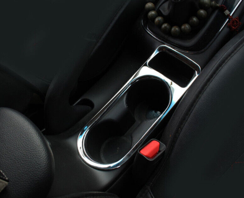 Middle Console Drinking Glass Cover Trim for Kia K3 Forte 2017-2018 Chrome Steel