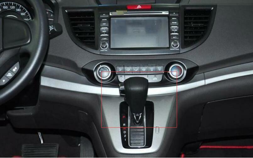 for Honda CRV CR-V 12-2016 ABS Carbon Fiber Central Console Gear Shift Knob Trim