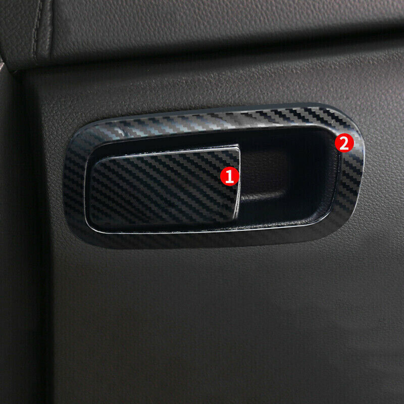 for Co -Pilot Storage Box Handle Sticker for Honda for Civic 2016-2021 Steel Carbon Fiber