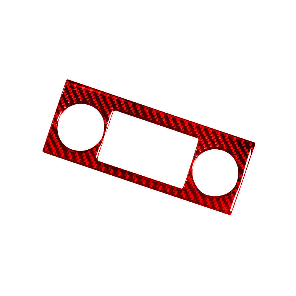 Red Carbon Fiber Manual Climate Control Trim For Silverado/tahoe/ for sierra 2007-14