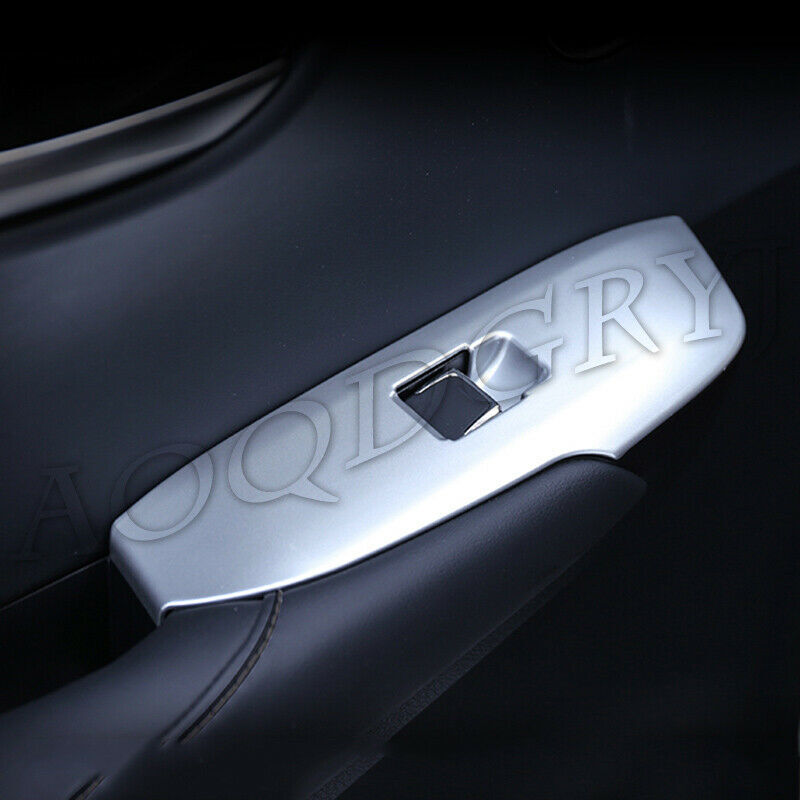 4P Silver Side Window Lift Switch Cover Trim for LEXUS NX200T 300H 300 2015-2021