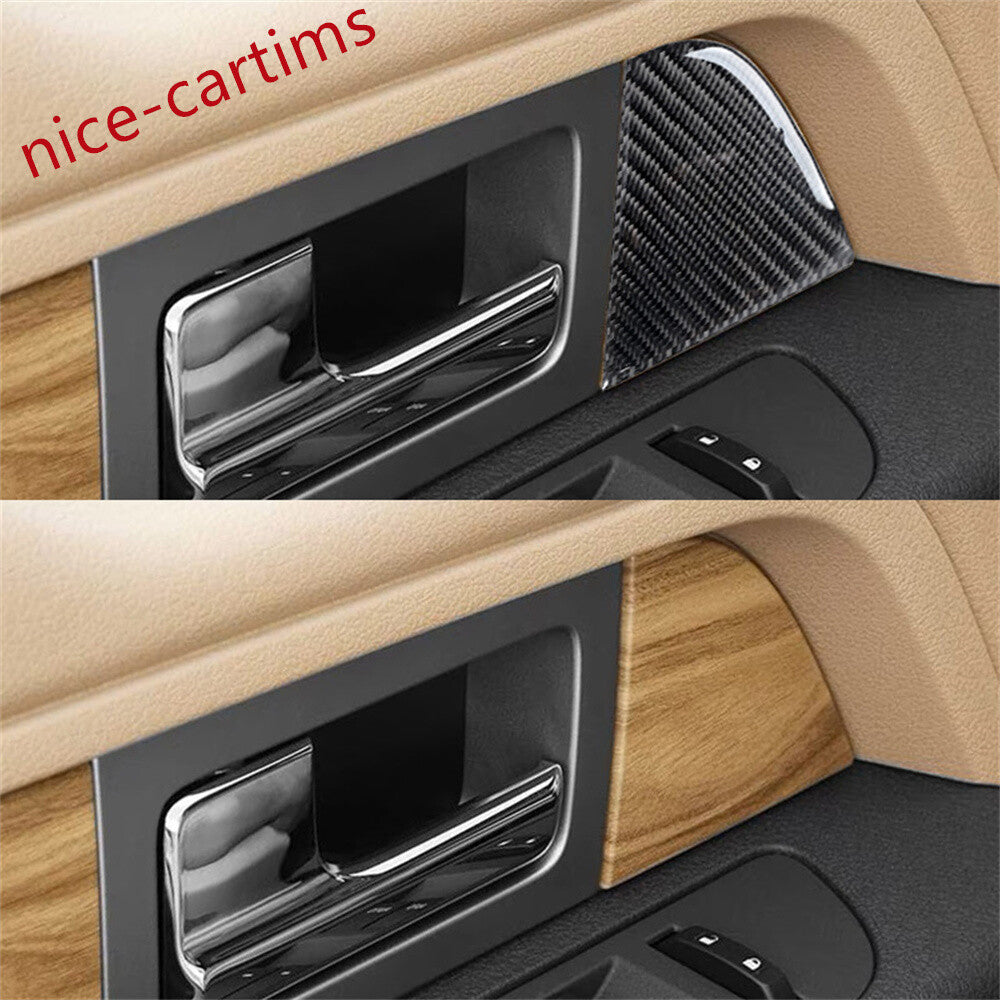 Carbon Fiber Interior Door Corner Panel Trim for Ford F150 2009-2014 Accessories