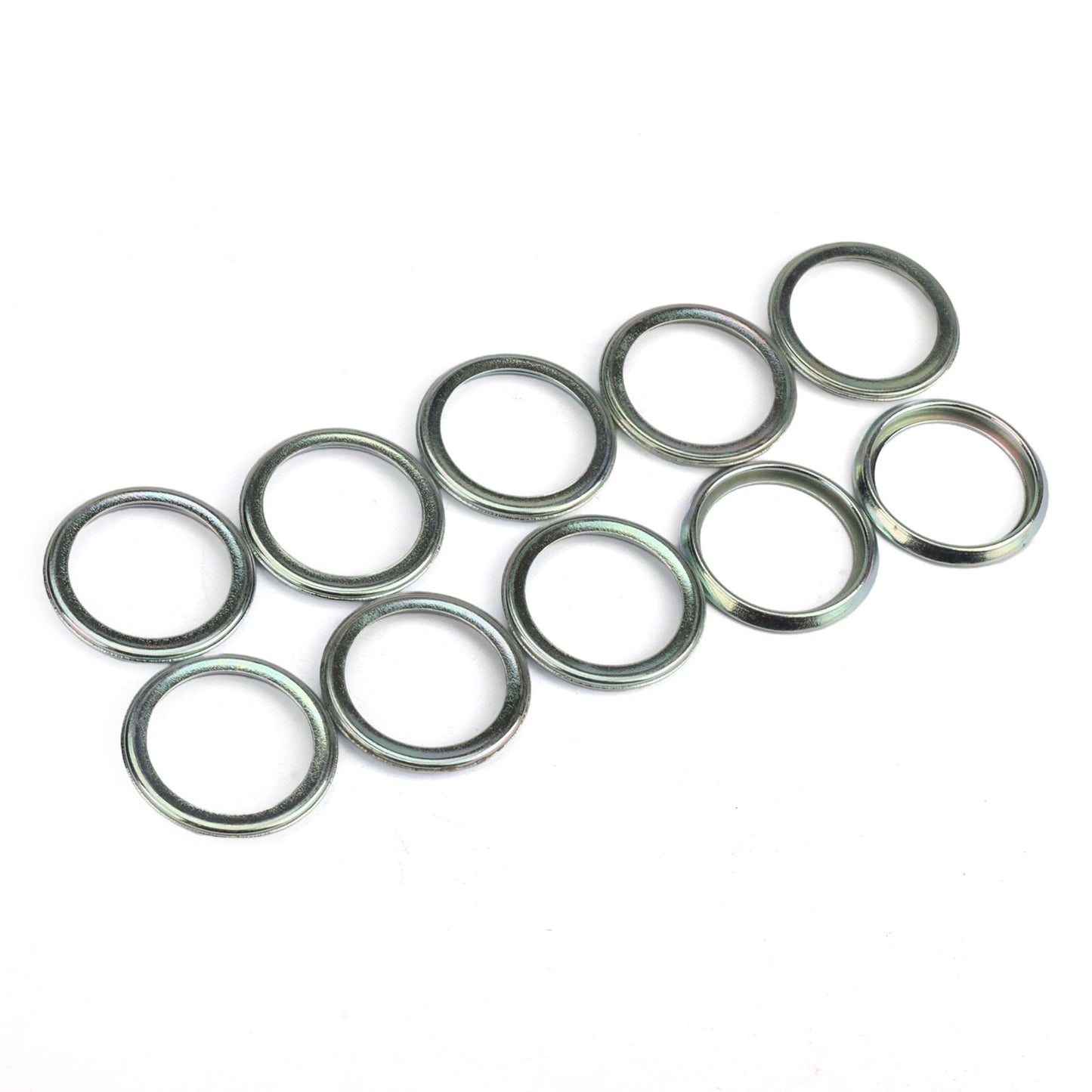 10x Silver Tone Oil Drain Plug Seal Ring Fit for 2011-2021 for Subaru 803916010