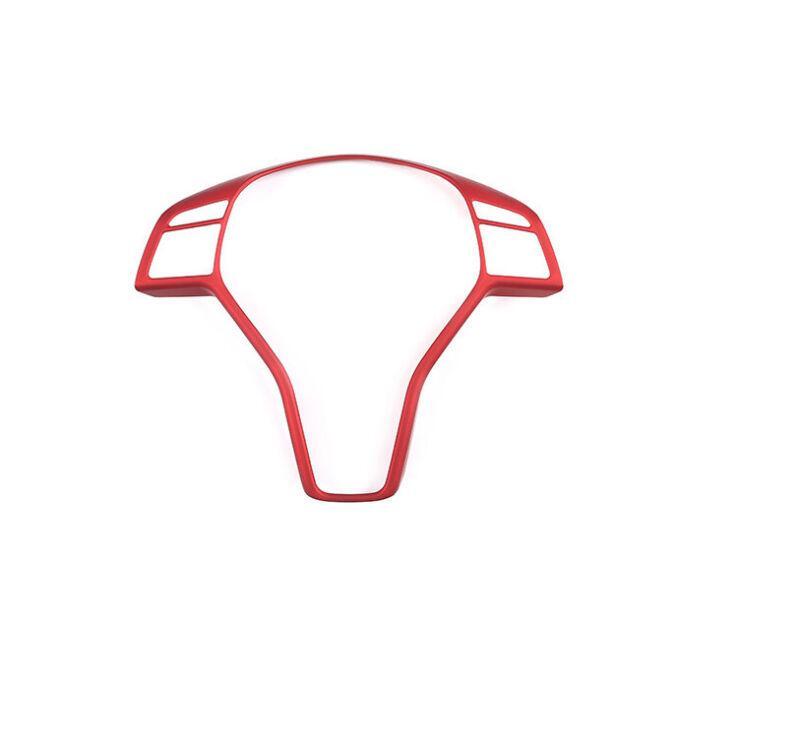 for Benz E-Class W212 2011-2015 Matte Red Steering Wheel Frame Cover Trim 1PCS