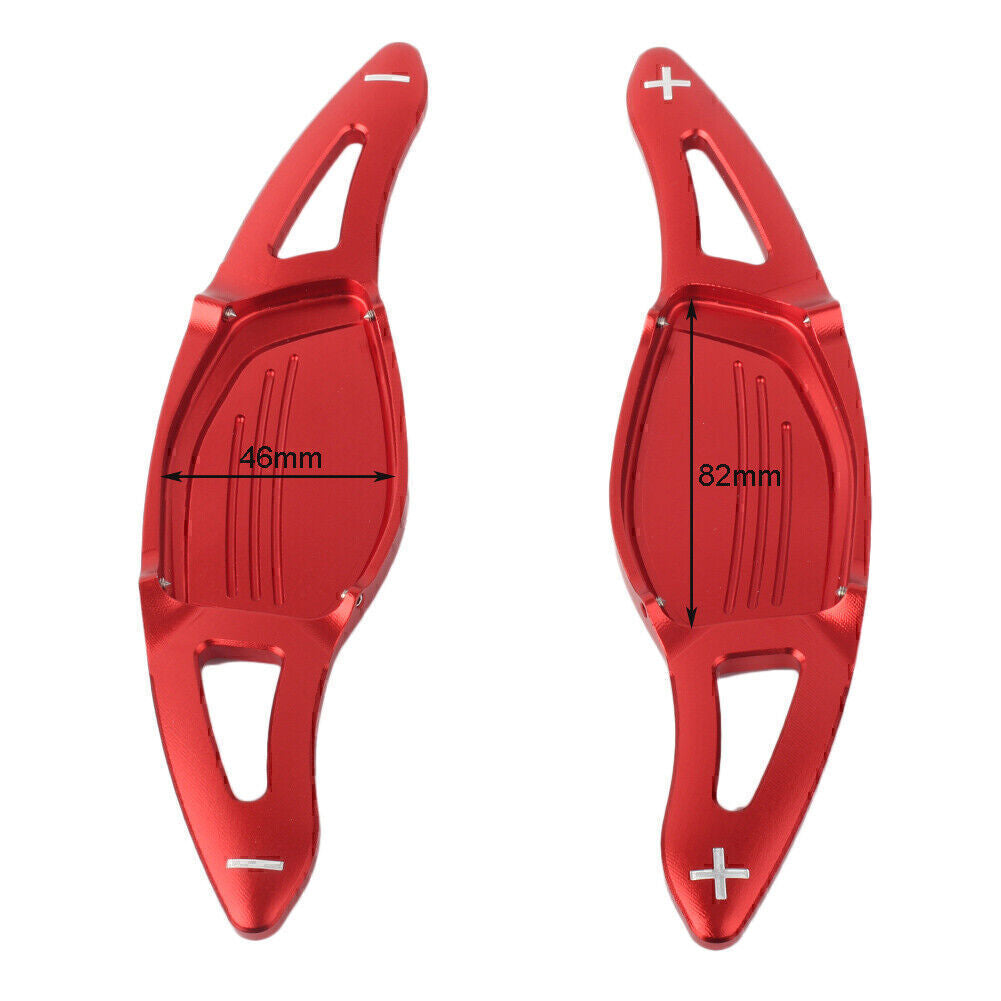 2-piece extended version of car steering wheel and gearshift paddle for Audi R8 RS3 RS4 RS5 TT RS