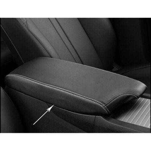 for Hyundai Sonata 2020-23PU Black Center Console Armrest Cover Cushion Mat Trim