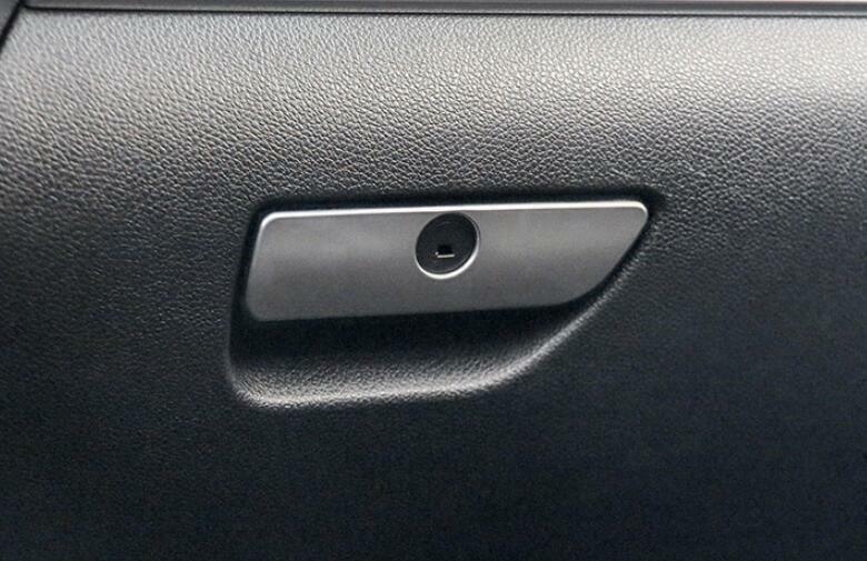 for Co -Pilot Storage Box Handle Cover Trim for Ford Explorer 2011-2019 Matte Silver