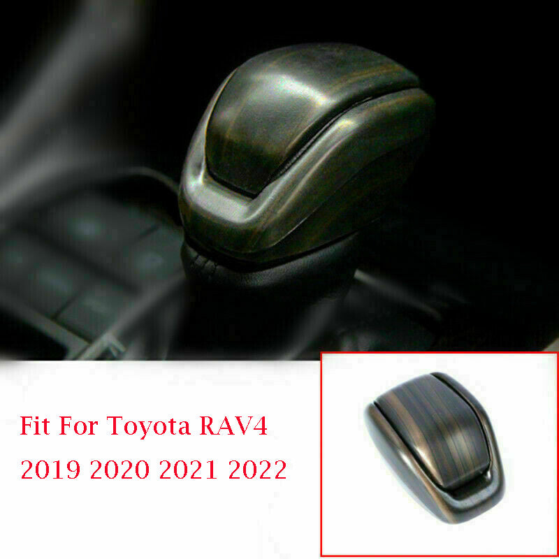 For 2019-2023 for Toyota RAV4 Matte Wood Grain Inner Gear Shift Knob Cap Cover 2Pcs