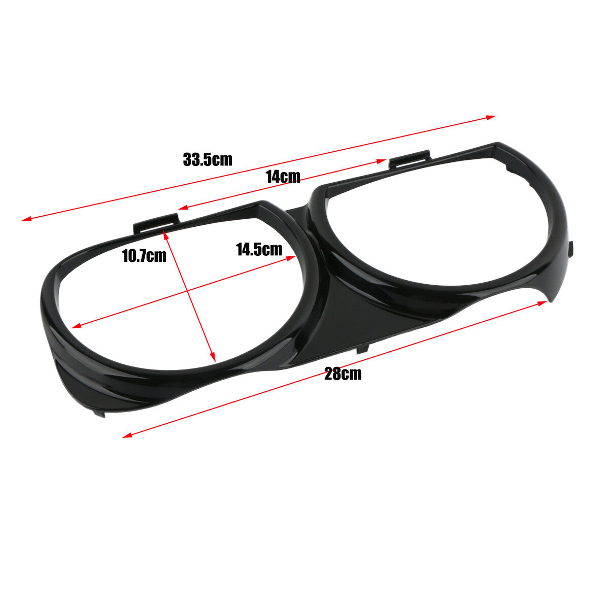 Headlight bezel trim on the right passenger side is suitable for Dodge for Challenger ABS