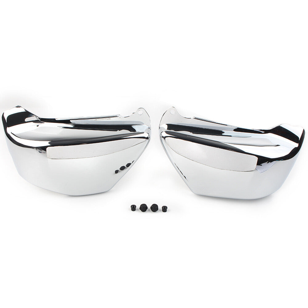 Pair Battery Side Fairing Cover Chrome for Honda Magna VF 750 VF750C 1994-04 CT