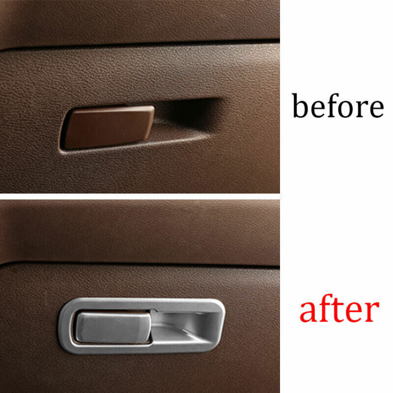 for BMW X1 F48 2016-2022 ABS Silver for Co -Pilot Storage Box Handle Bowl Cover Trim