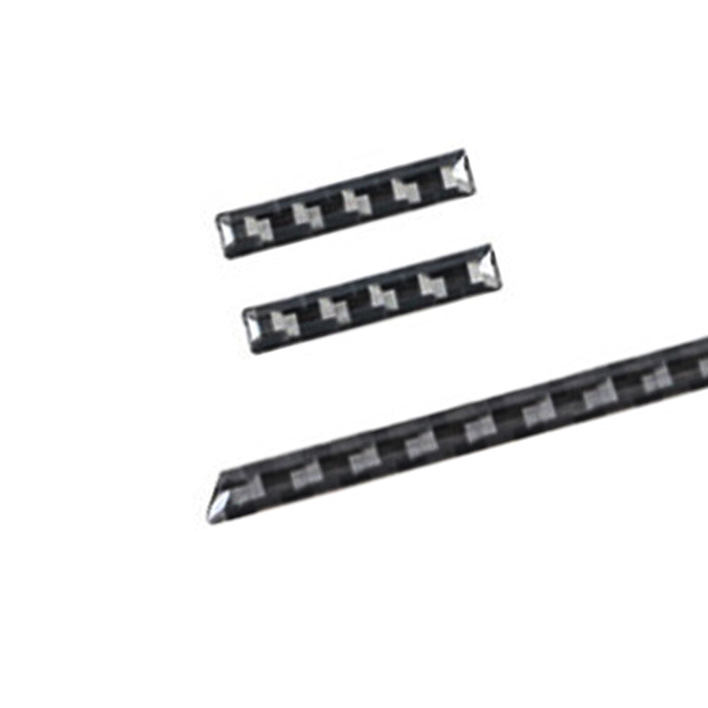 3x carbon fiber central air outlet strip trim for Porsche Taycan 2019-22