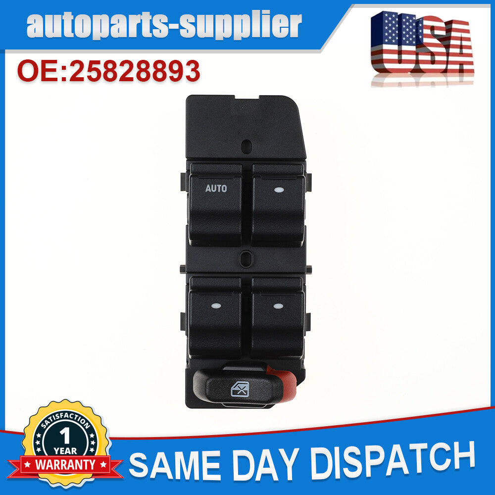 Master Window Switch Driver Side for Chevrolet Impala 3.5L to 3.9L, 3.6L, 5.3L, and other models (09-13).