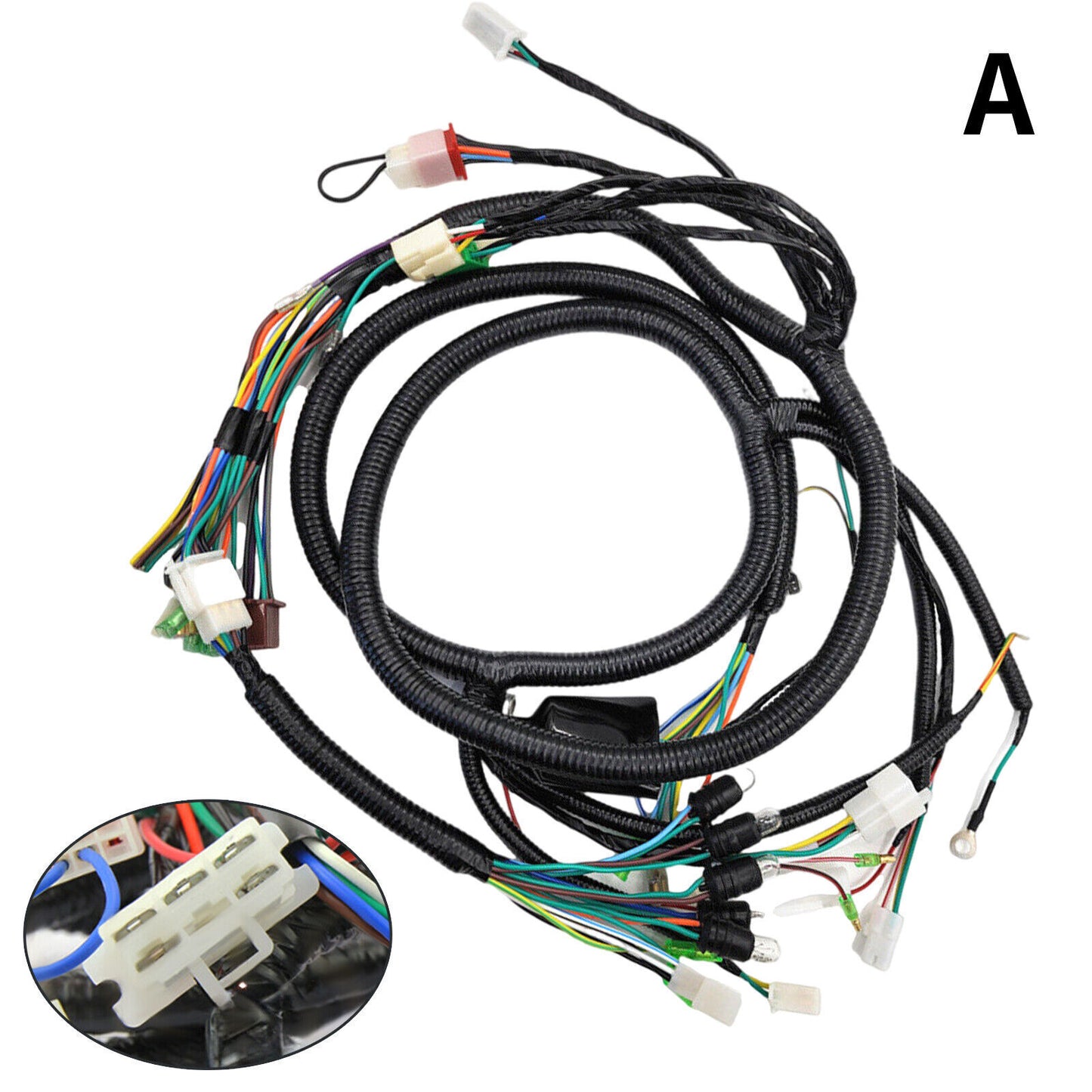 American main harness 8pole for GY6 TaoTao 139QMB Chinese scooter mixed 50cc.