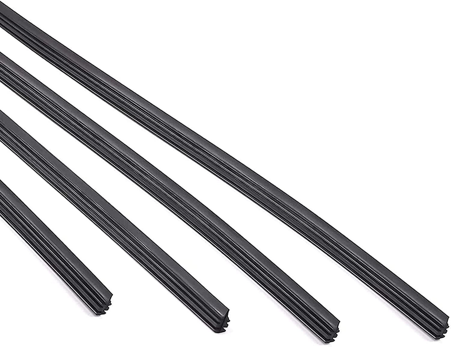Universal 4-piece 28-inch automotive three-section frame windshield wiper blade refill clip
