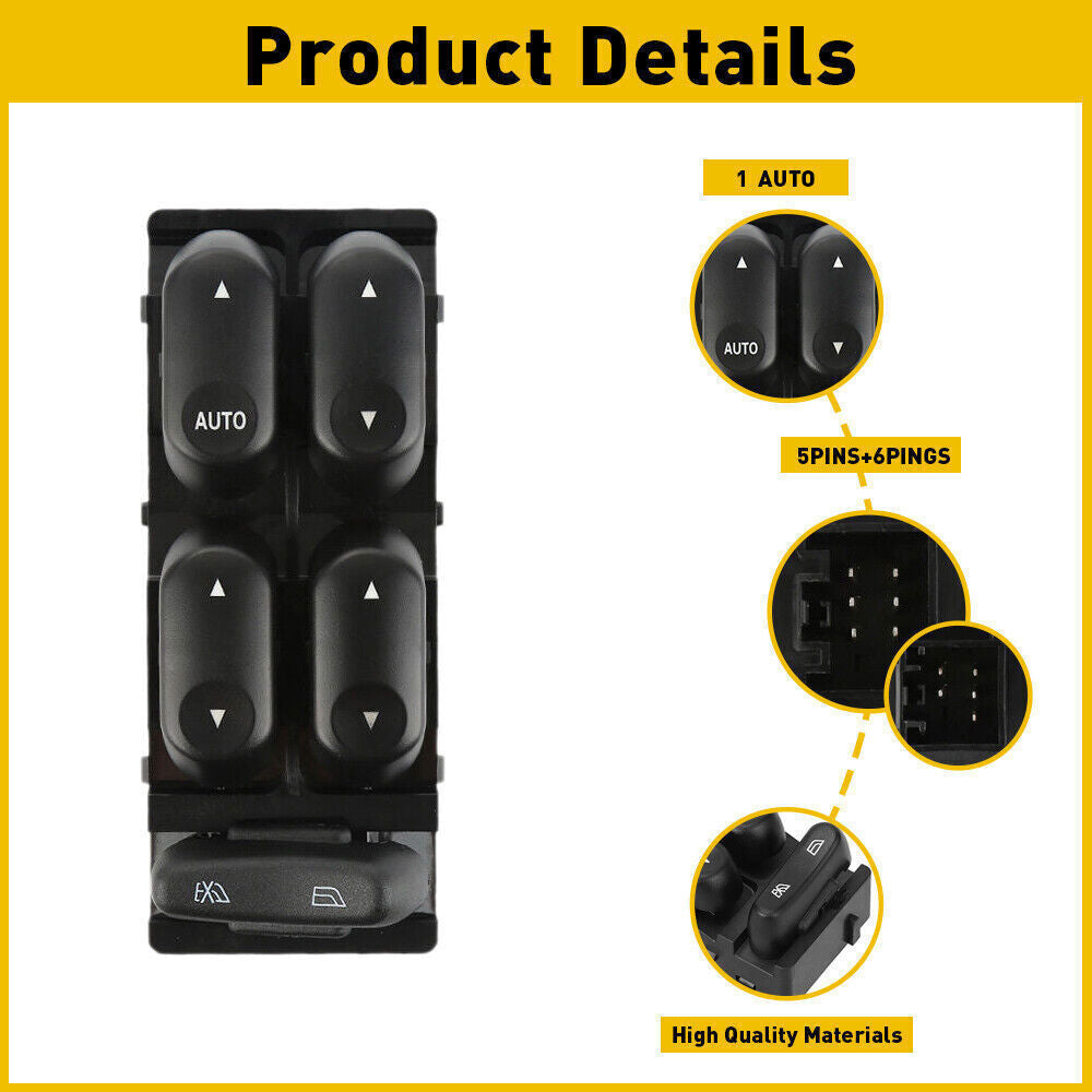 FOR 02-07 for Ford F250 F350 F450 F550Super Duty Crew Cab Master Power Window Switch