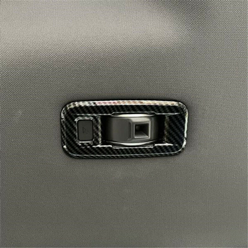 Carbon Fiber Rear Reading Light Lamp Framel Cover Trim for Toyota for Sienna 2021-24