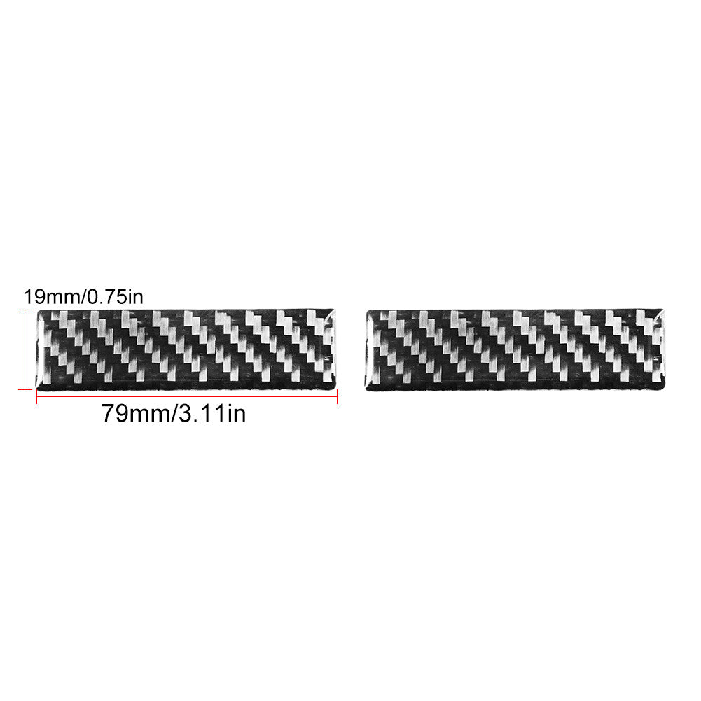 2x carbon fiber beverage holder trim for Porsche /996 1998-2004