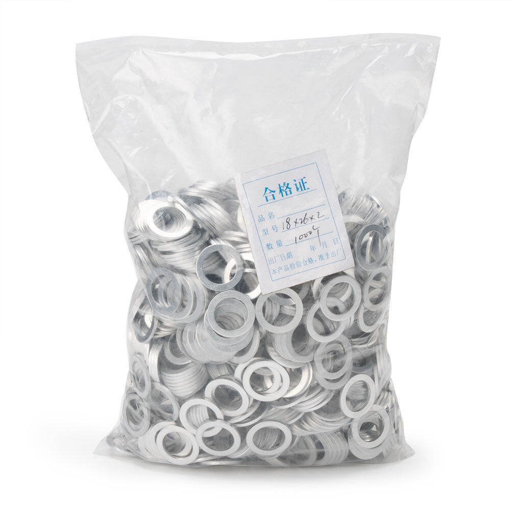 1000-pack 18mm Trans Dry Plus Crush Washer Airbags for Honda / for ACURA 90471-PX4-000