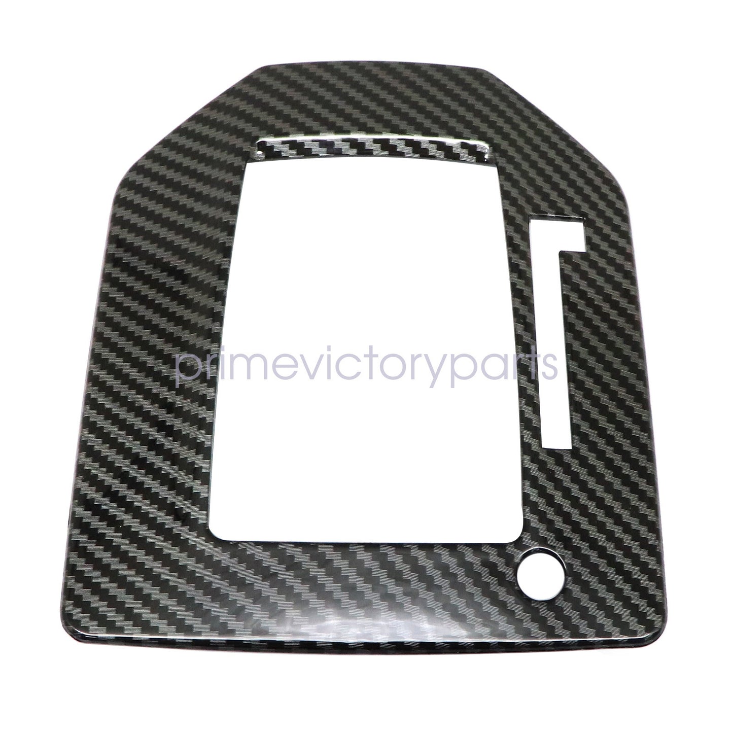 Black ABS Carbon Fiber Gear Shift Panel Cover Trim For 17-22 for Subaru Impreza