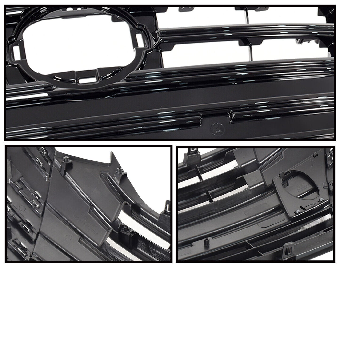 2023 2024 2025 for Nissan Versa Front Bumper Grille Assembly Chrome Gloss Black