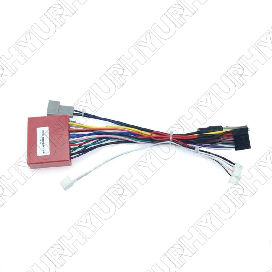 Car 16pin Stereo Radio Wiring Harness Power Cable Adapter With Canbus Box