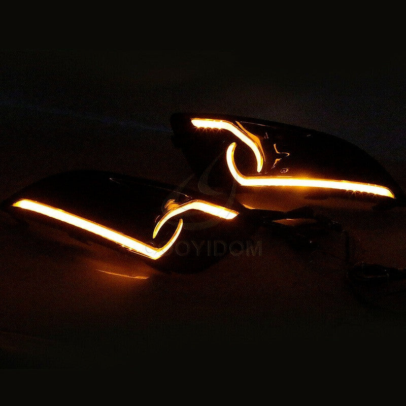 Pair for Ford Fiesta 2013-2015 Daytime Running Light With Turn Signal Lamp
