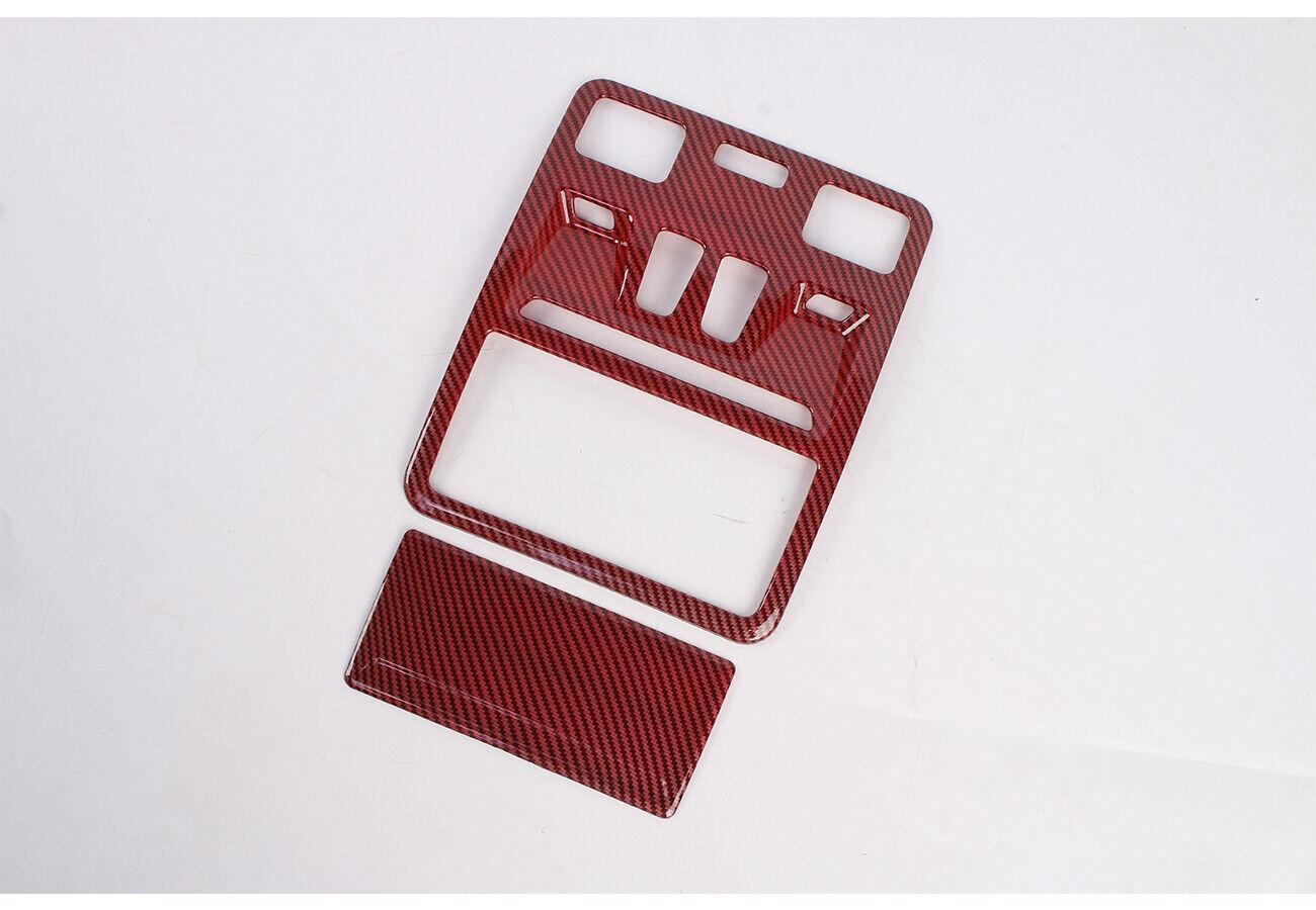 Red Carbon Read Light Lamp Panel Trim Accessories for Ford Bronco Sport 2021-23