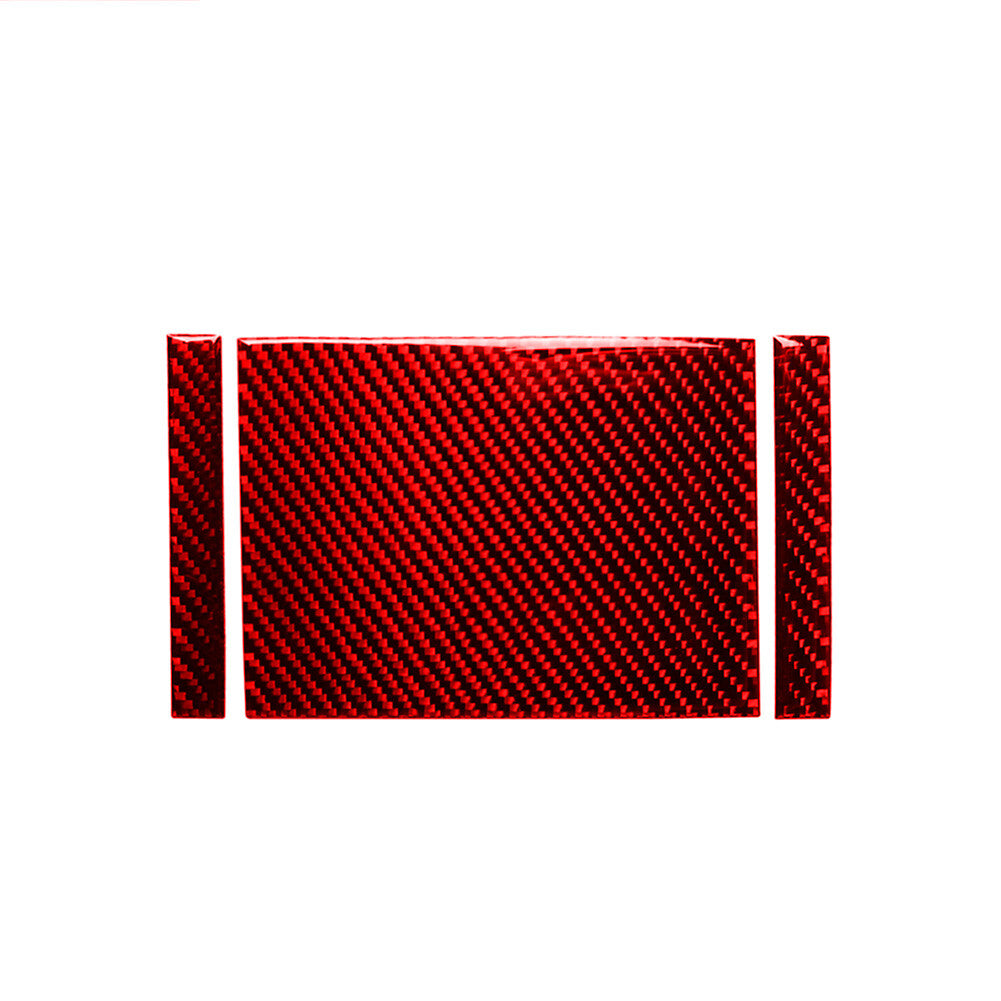Red carbon fiber vent outlet rear trim for BMW 3 Series E46 1998-2005