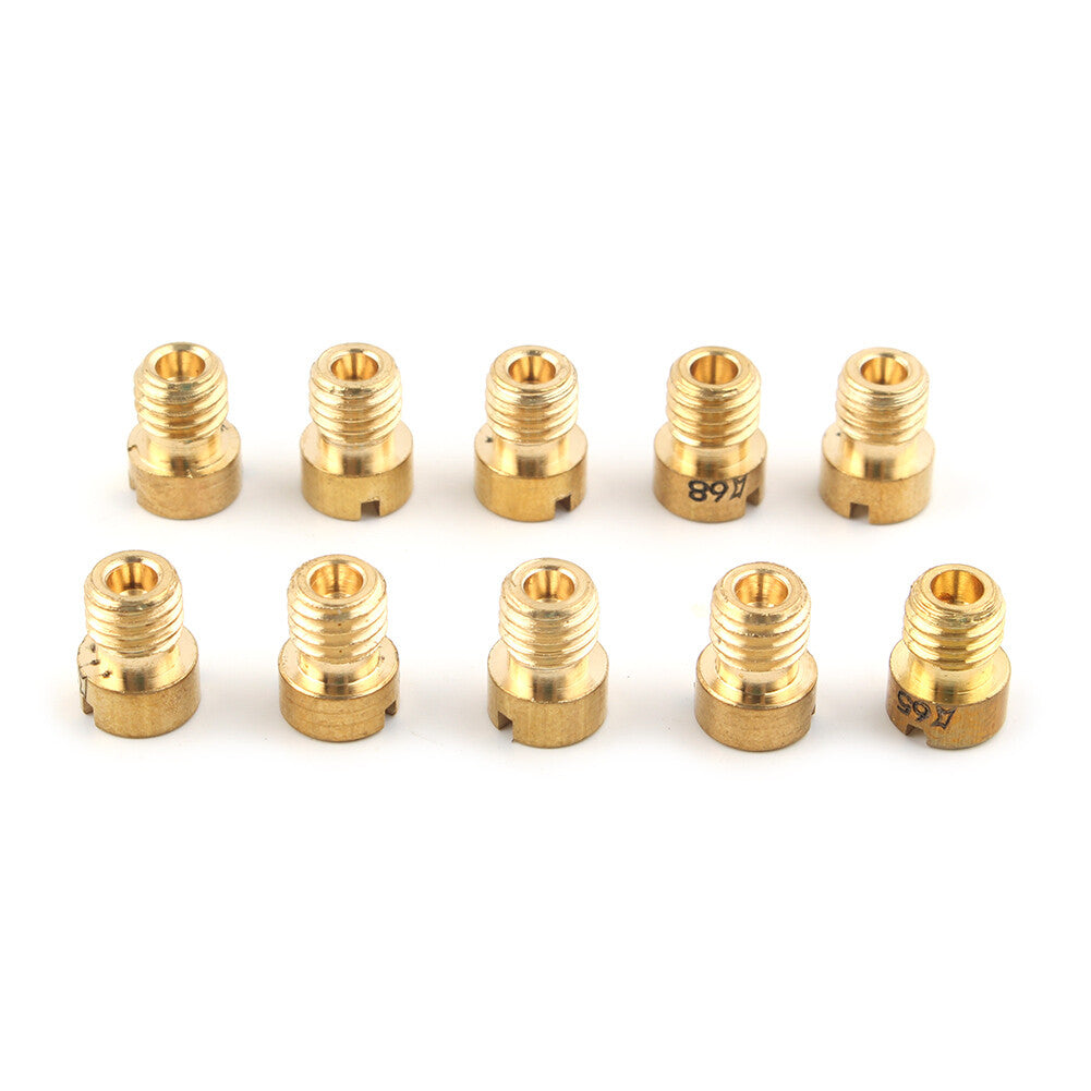 10x Main Jets Carburetor for PWK Keihin OKO CVK NSR Carb Set Injector Nozzle