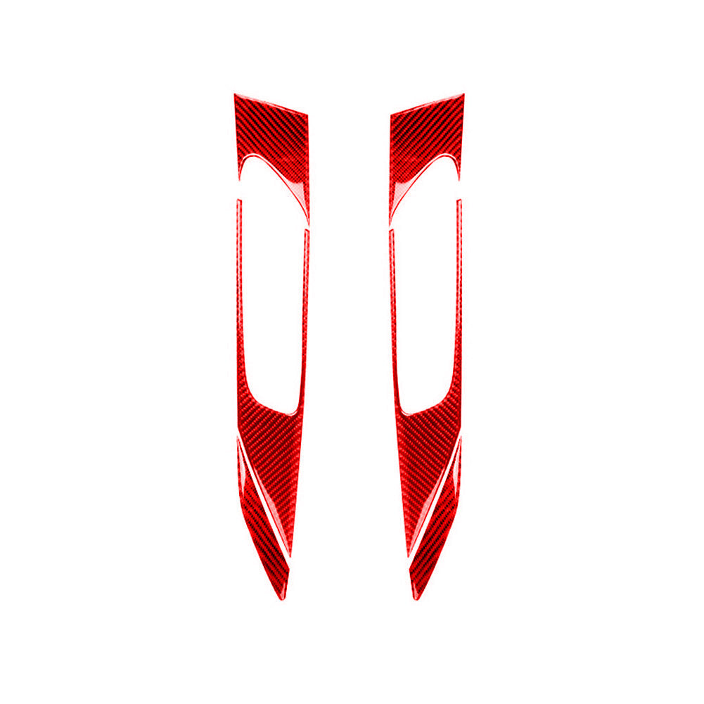 6Pcs Red Carbon Fiber Interior Door Handle Cover Trim for Mazda CX-9 2016-2022