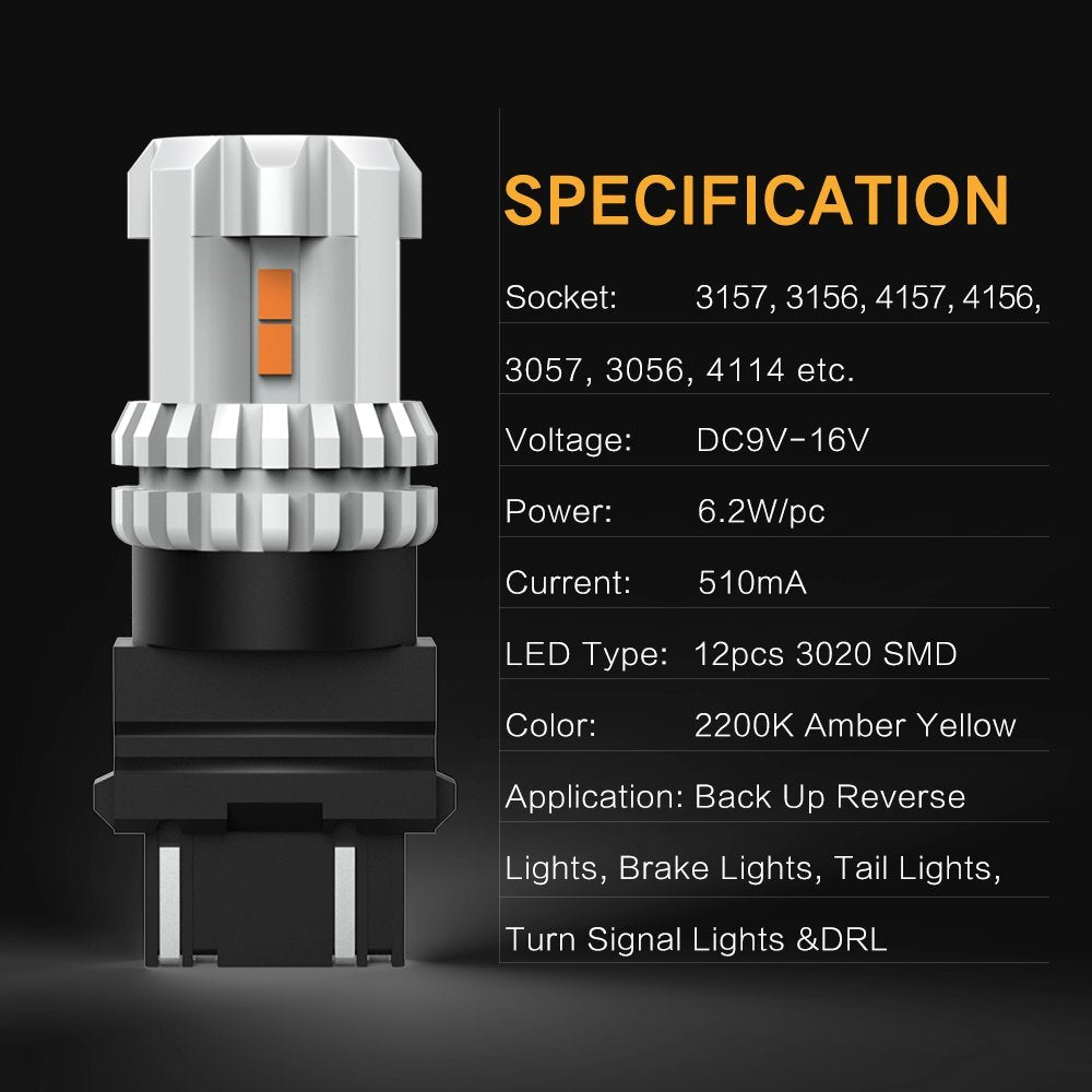 AUXITO 3157 3156 Mystery Butter 12-LED Dicon Vivi Care