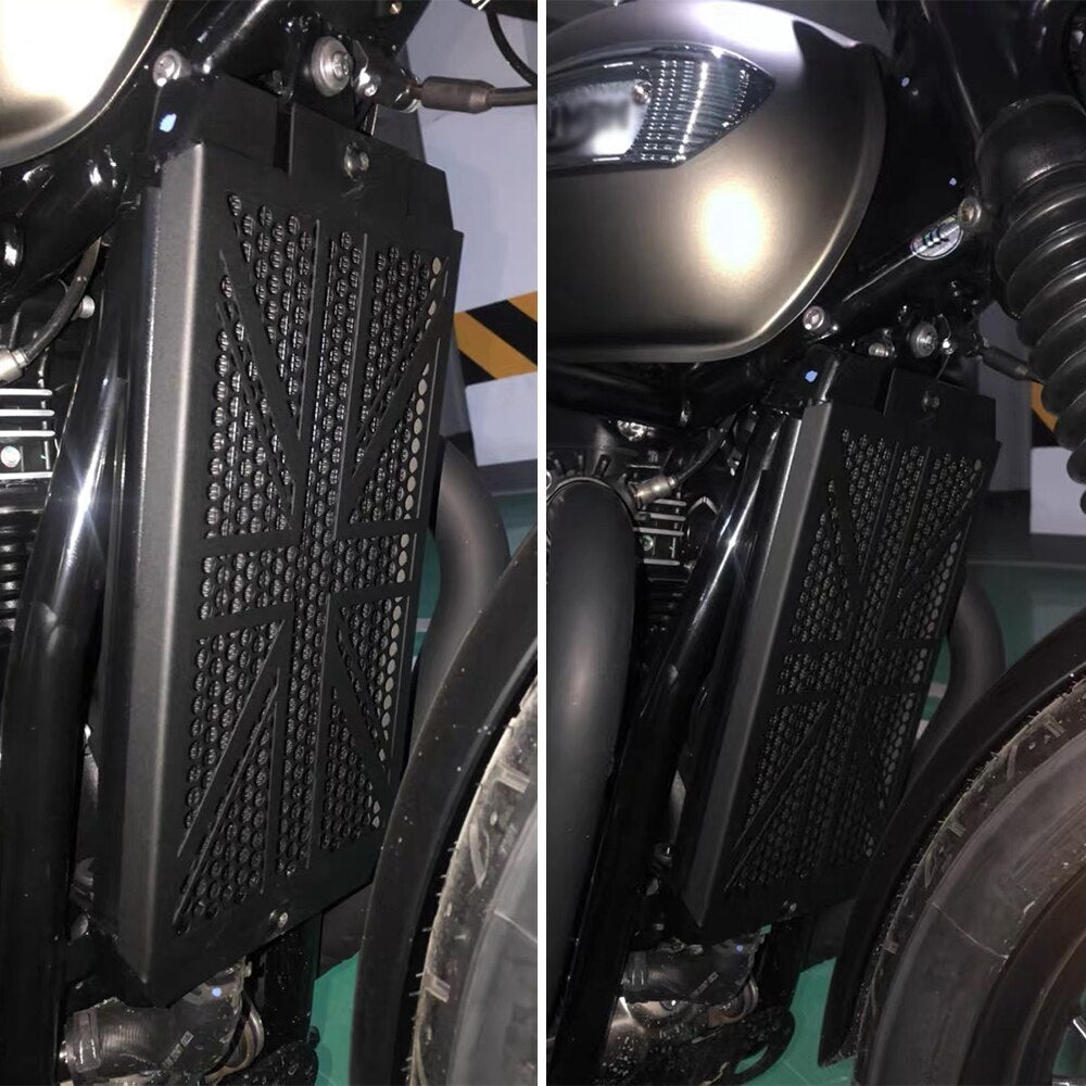 Fit for Triumph Bonneville T100 T120 Black Radiator Grille Guard Cover Protector
