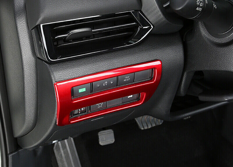 Headlight Button Frame Cover Trim for Nissan Sentra Sylphy 2020-2022 Bright Red