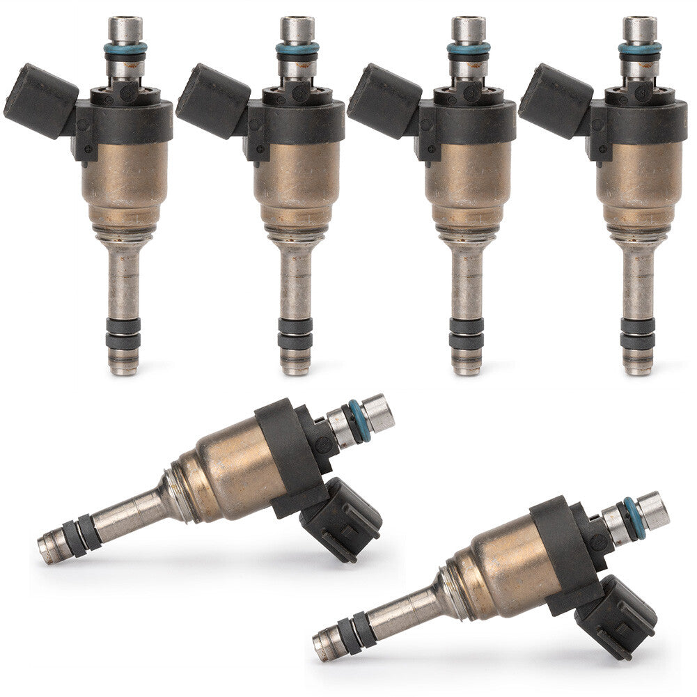 Six fuel injectors for Hyundai Azera 3.3L 2014-2017 and for Genesis 3.8L 2015-2016.