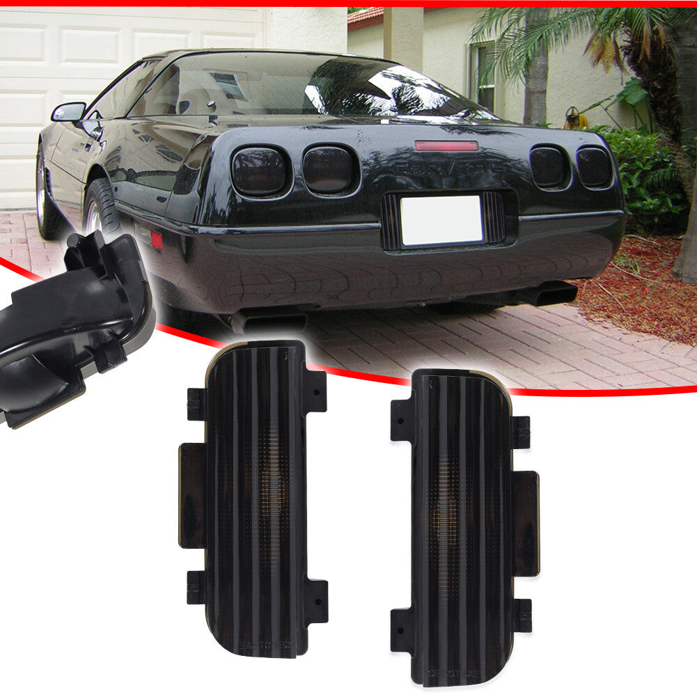 Rear side emergency lights (LH+RH) on tailgate, applicable to 84-90 for Corvette C4