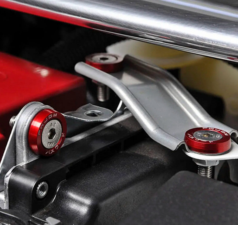 10-piece car hexagonal fasteners, bumper engine concave screws, mudguards, washing machine blue, suitable for Honda .