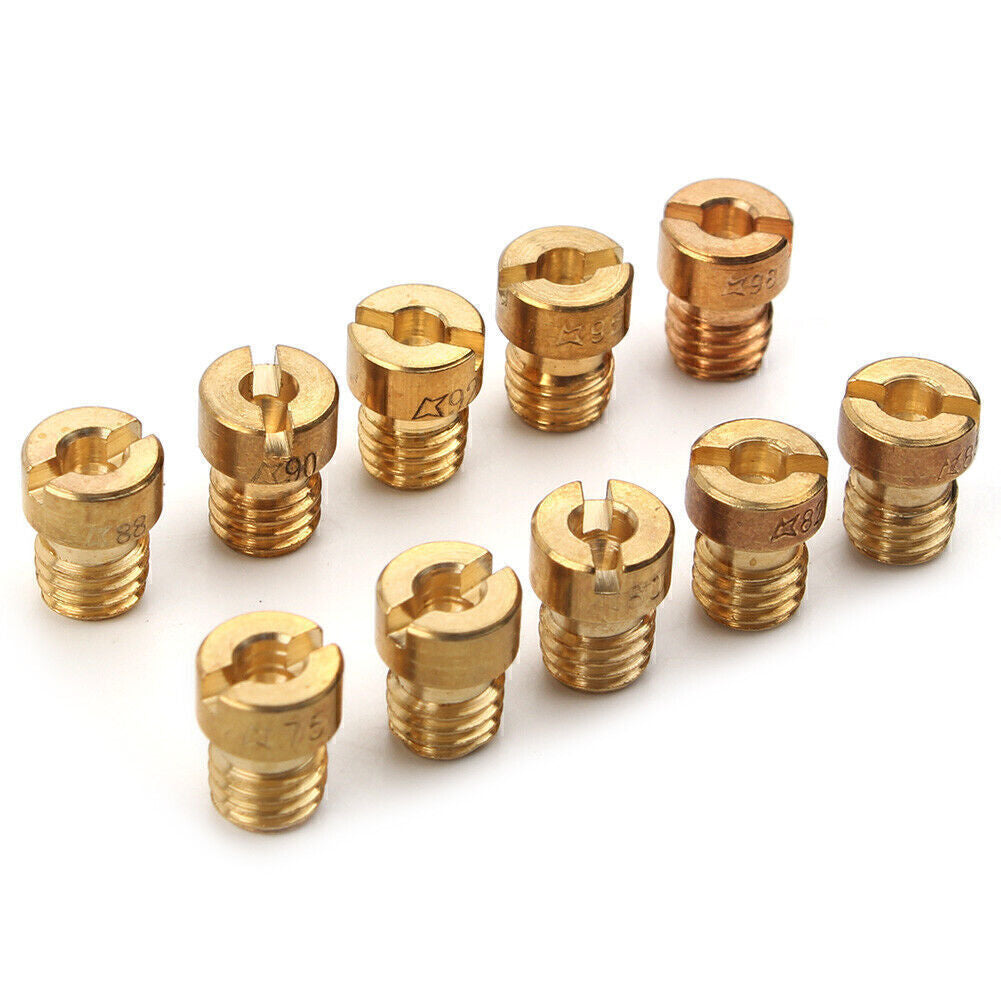 75-98 Carb Carburettor Main Jets Nozzle Set 5MM Gold For Dellorto Carburetor
