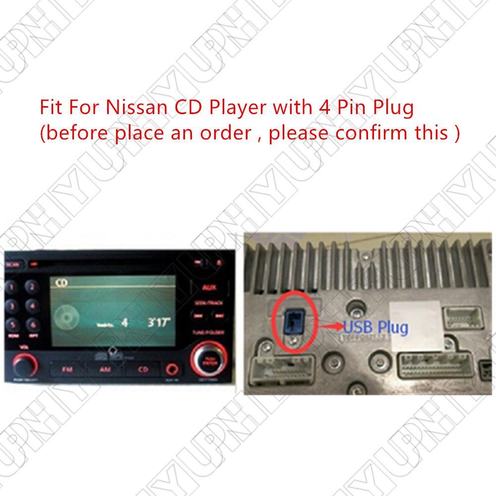 4 Pin USB Radio Audio Adapter Extension Cable for Nissan Teana Qashqai CD Player