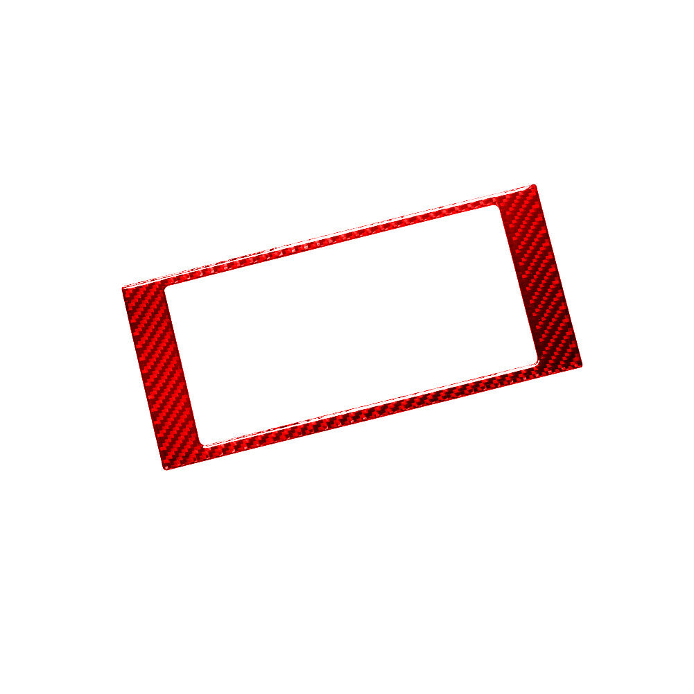 Red Carbon Fiber Radio Surrounding Control Frame Trim for Jeep for Wrangler 2007-10