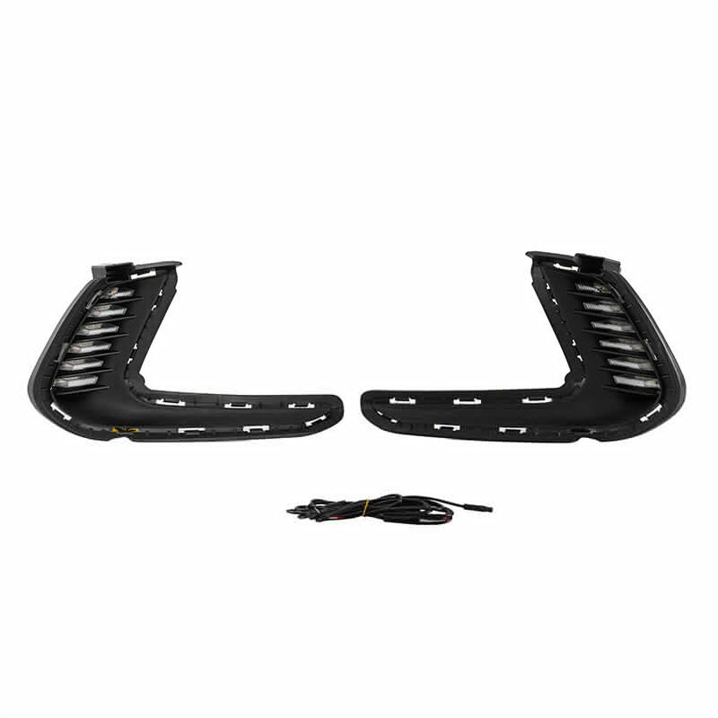 Pair of LED DRL turn signal daytime running fog lights for 2017 for Hyundai for Elantra