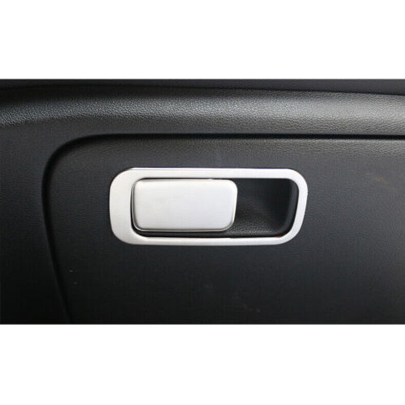 for Kia Forte 2019-2021 Silver interior for Co -Pilot Storage Box Handle Cover trim