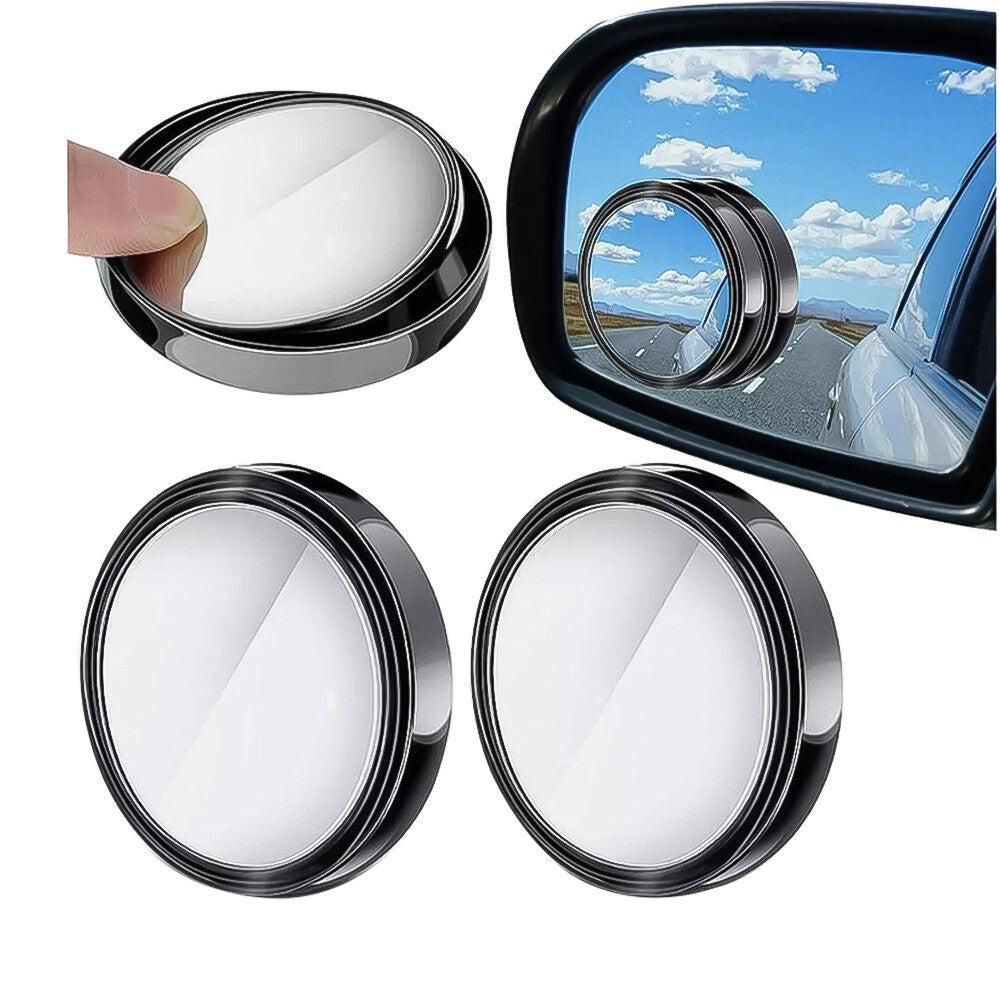 2PCS Side Rear View Mirror for Car Blind Spot Mirrors Round HD Glass Convex 360¡ã