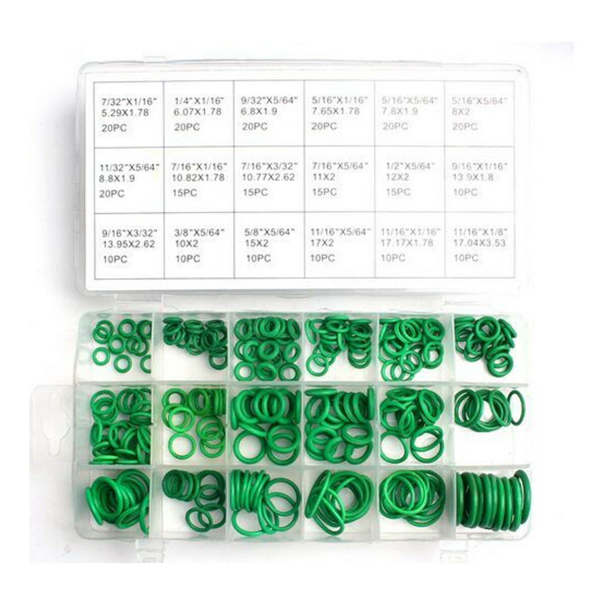 270 Pcs 18 Size HNBR Car Air Condition O Rings Seal Ring Assortment Kit