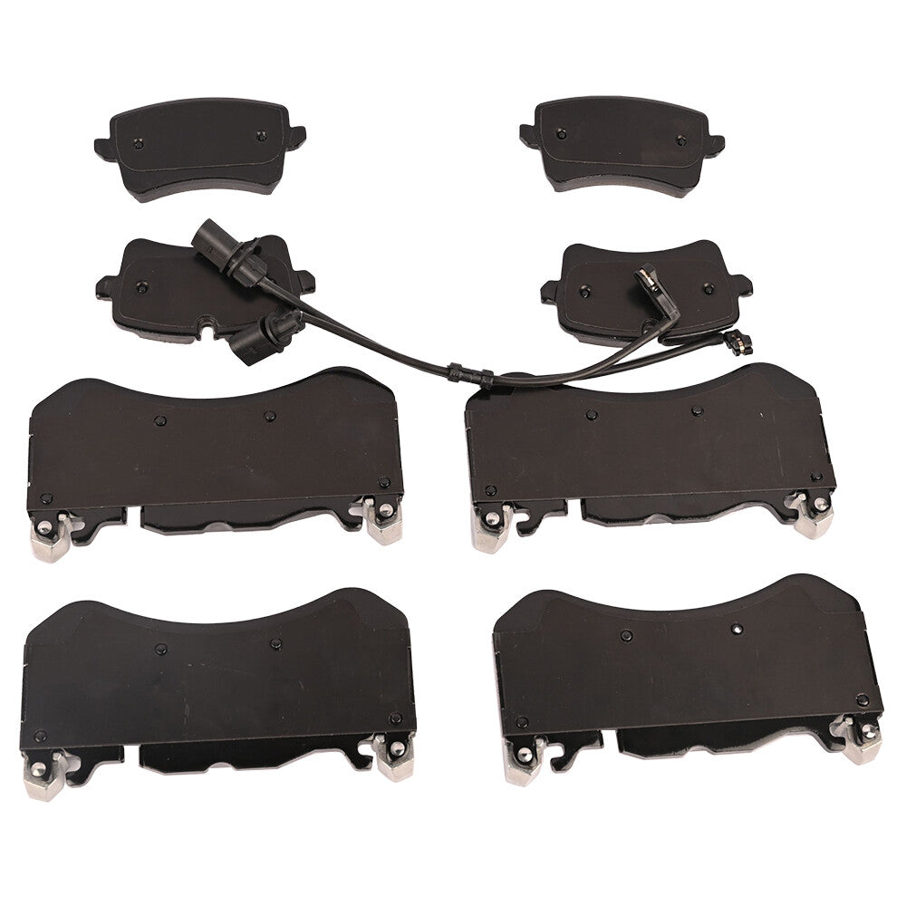 Front Rear Ceramic Brake Pad W/Sensors for Audi RS7 2014-2018