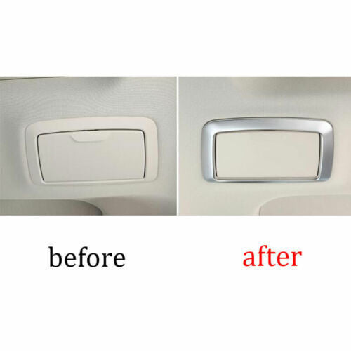 ABS Silver Fit for BMW 5 Series G30 2017-2018 2022 Rear Makeup Mirror Frame Trim